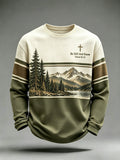 Men's Be Still And Know Psalm 46:10 Printed Waffle-Knit Top