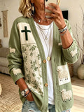 Women's Casual Printed Cardigan