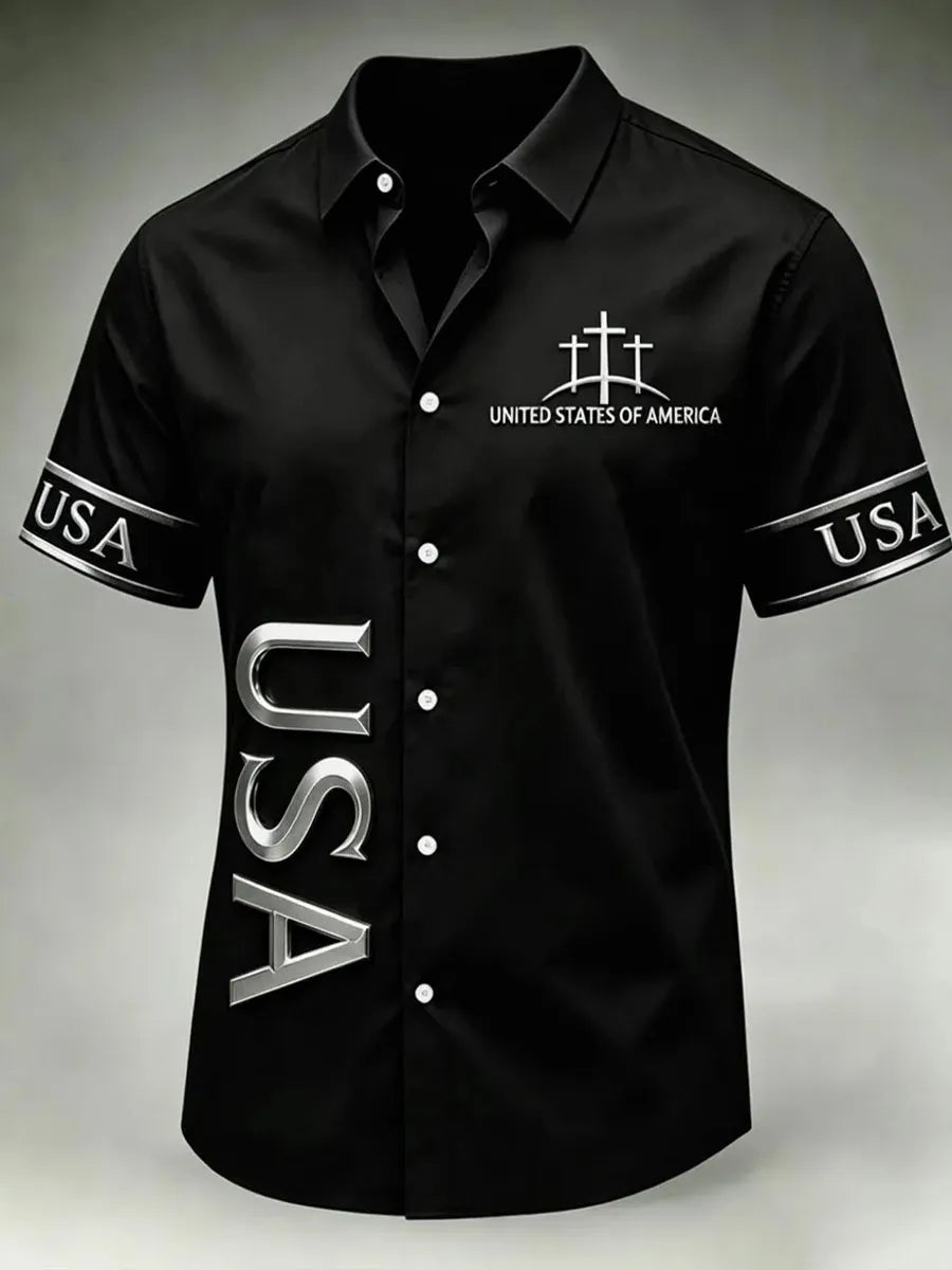 Men's Faith Print Casual Shirt