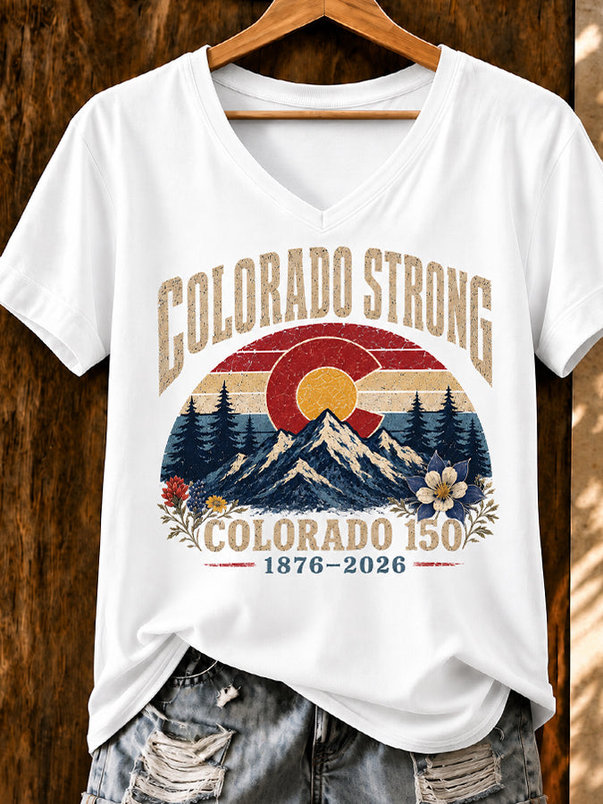 Women's Casual Colorado Strong T-shirt