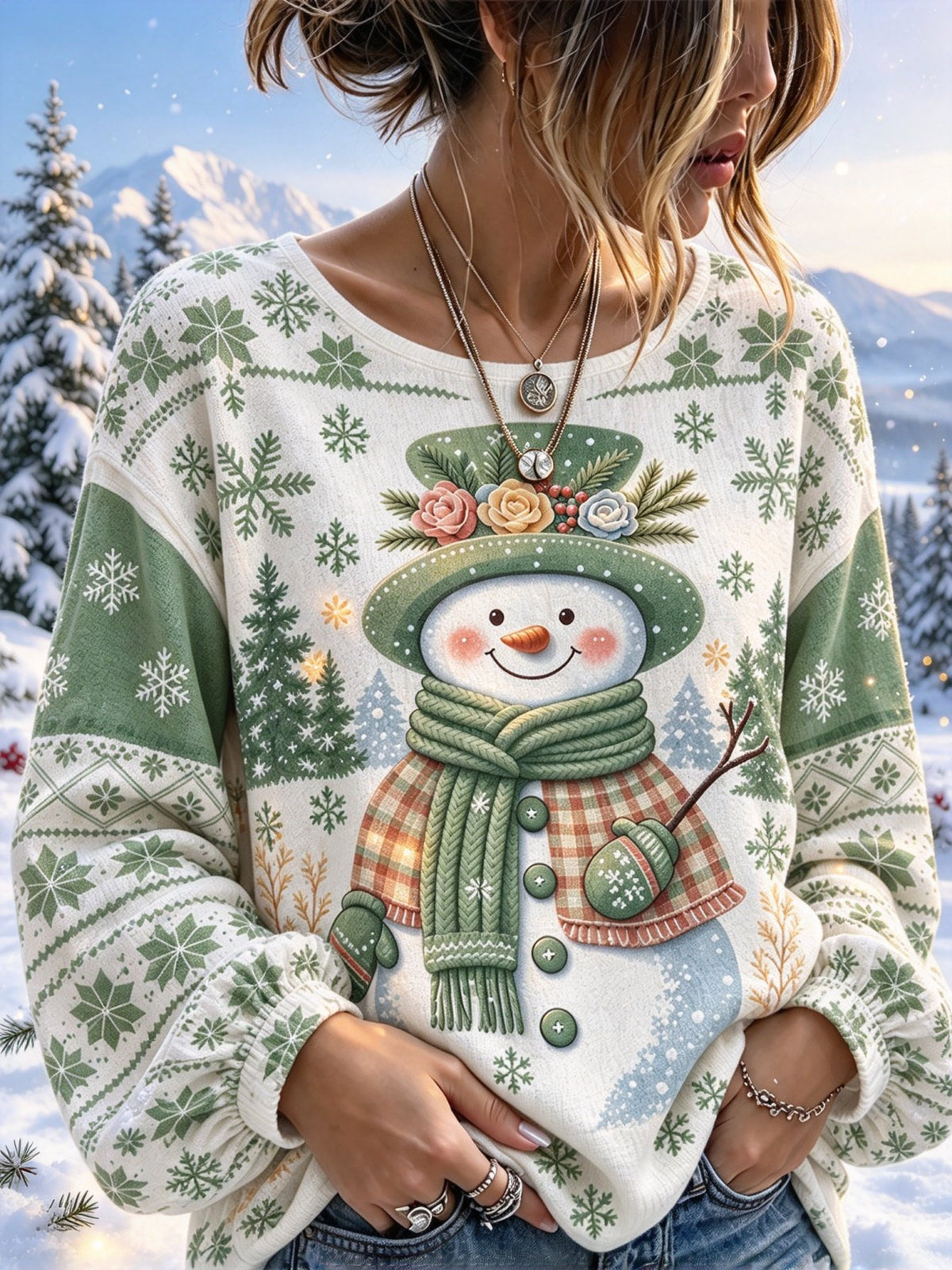 Women's Casual Printed Loose Top