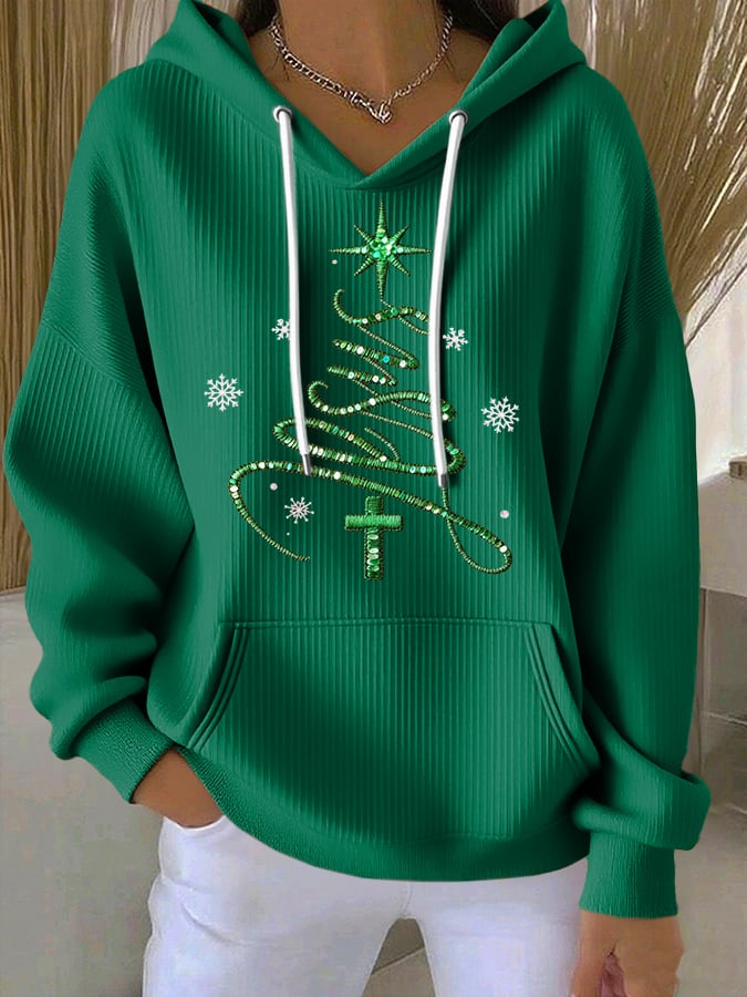 Women's Casual Faith Christmas Hoodie