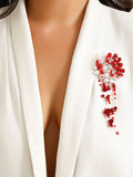 Halloween Retro Gothic Style Bleeding Brooch For Women