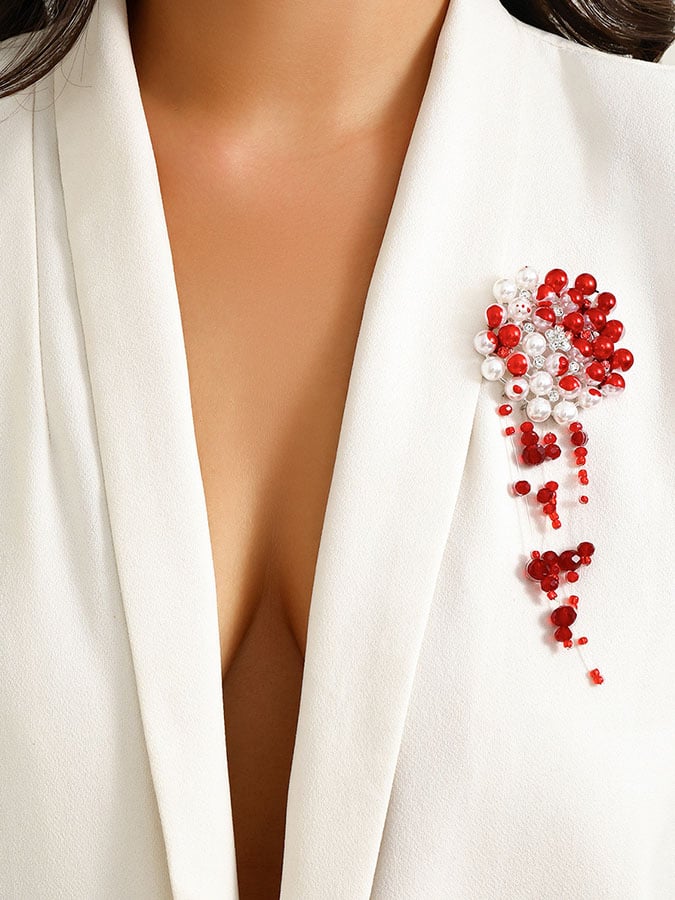 Halloween Retro Gothic Style Bleeding Brooch For Women
