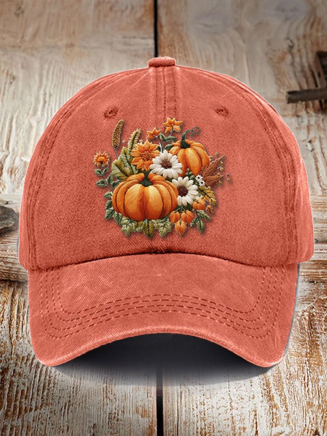 Unisex Fall Pumpkin Hat