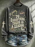 Women's To Everything There Is A Season Print Casual T-shirt
