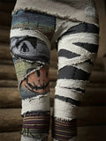 Women's Halloween Mummy Comfort Print Knit Leggings