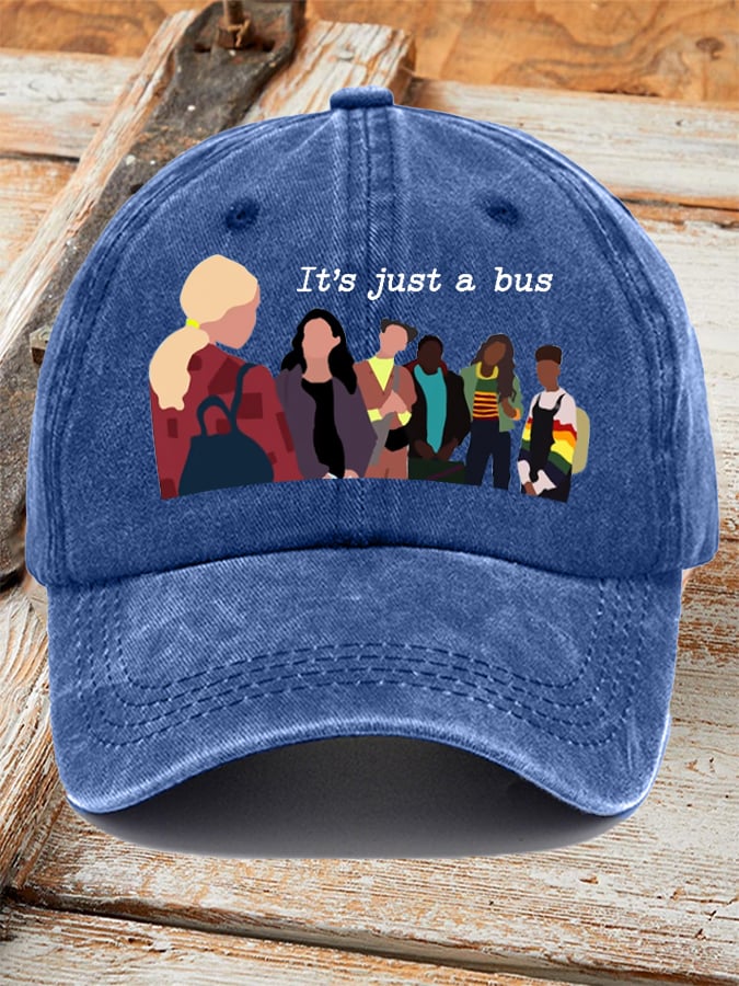 It'S Just A Bus Printed Baseball Cap