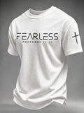 Men's Faith Cross Printed Waffle T-shirt