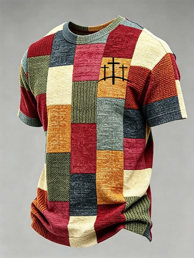 Men's Retro Print Short-Sleeve T-Shirt