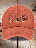 Unisex Halloween BOO Print Baseball Cap