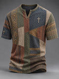Men's Vintage Faith Faux-Linen T-shirt
