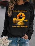Vintage Print Long Sleeve Sweatshirt