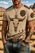 Men's Vintage Western Faith Print T-Shirt