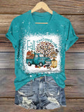 Women's Fall Is My Favorite Color Print V-Neck T-Shirt