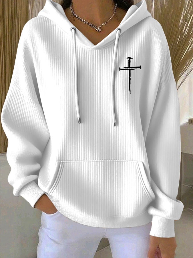 Women's The Way The Truth The Life Print Print Hooded Sweatshirt
