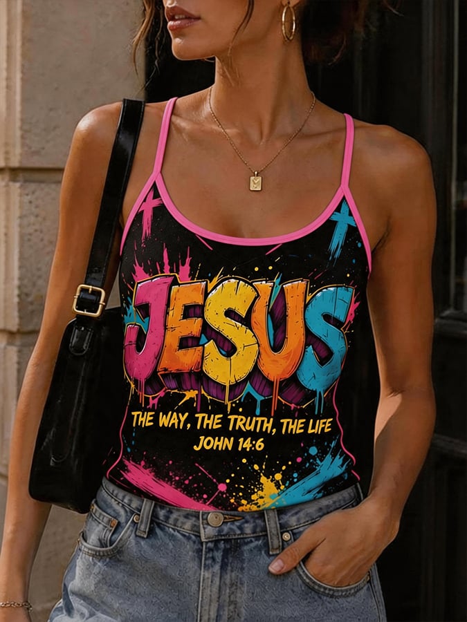 I Am The Way, The Truth, The Life - Women'S Faith Printed Camisole