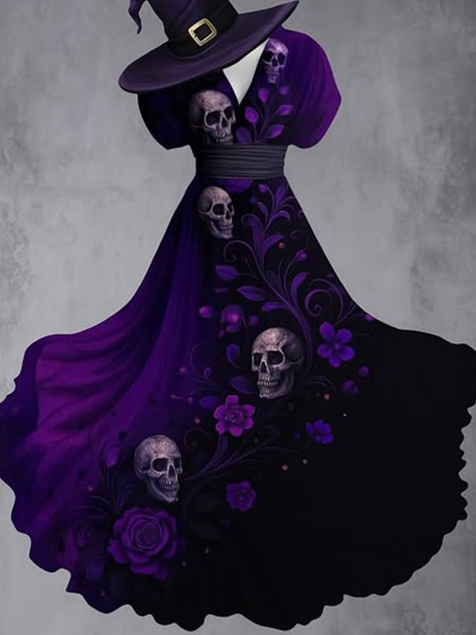 Women's Blood Stain Skull Dress