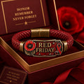 "Remembrance and Tribute" — RED FRIDAY Poppy Vintage Bracelet
