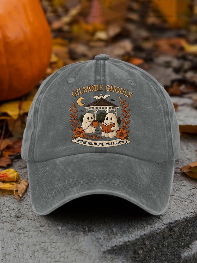 🔥HOT SALE🔥Retro Fall Gilmore Ghouls Where You Haunt, I Will Follow Print Baseball Cap