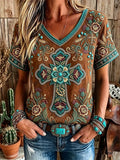 Women'S Western Style Faith Print T-Shirt
