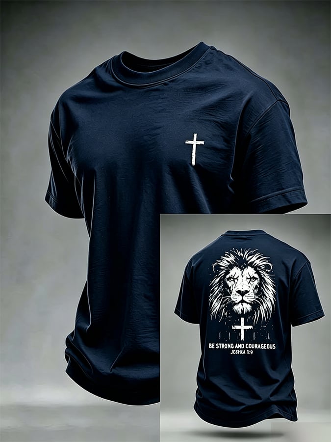 Men's Faith  Print Round Neck T-shirt