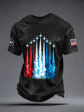 Men's US 250 – Red, White & Blue Sky Tribute Print Casual T-Shirt
