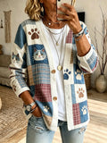 Women's Casual Printed Cardigan