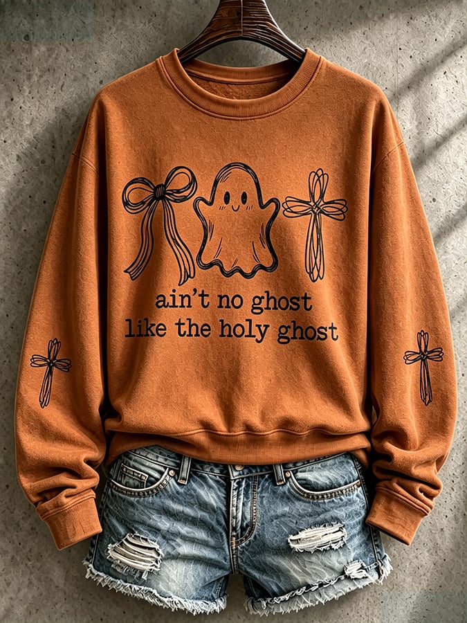 Women's Ain't No Ghost Like the Holy Ghost  Print Casual T-shirt