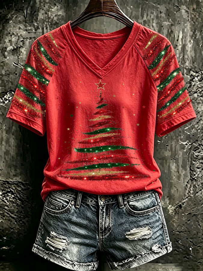 Women's Casual Printed Short-Sleeve T-Shirt