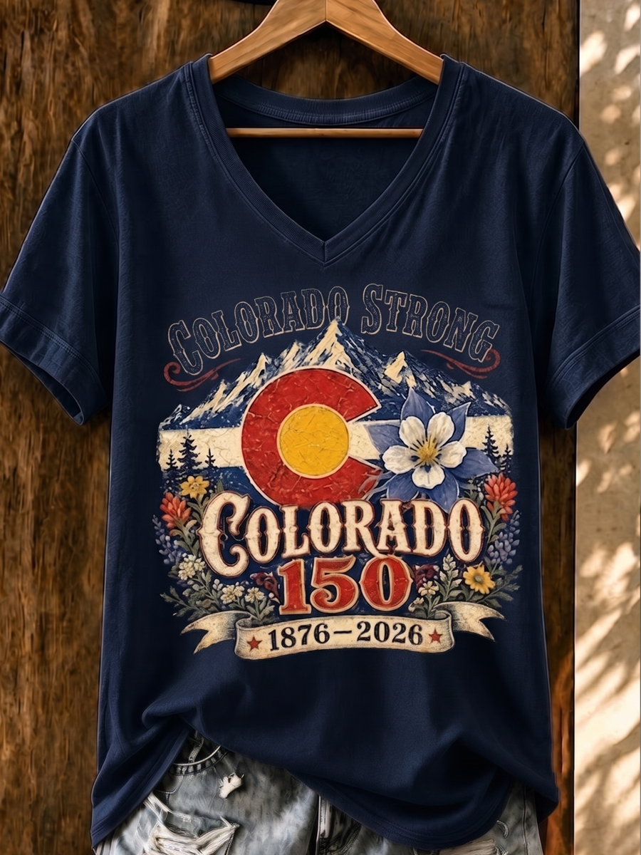 Women's Casual Colorado Strong T-shirt