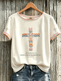 Women's Faith Theme Print Pattern Printed Leisure Round Neck T-shirt