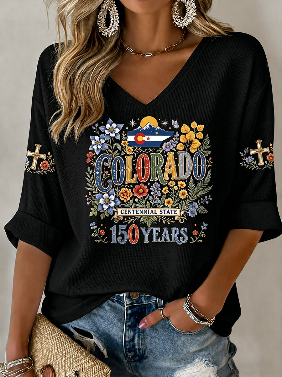 Women's Colorado Strong: Rising From Ashesen Printed T-Shirts