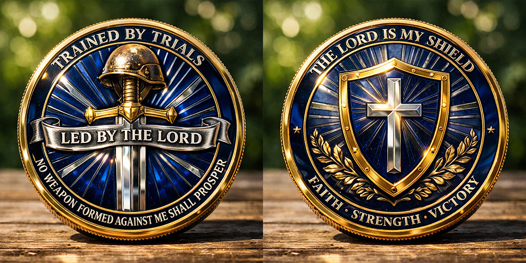 Faith & Strength Christian Commemorative Metal Medal