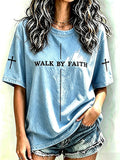 Women's   Faith  Print Top