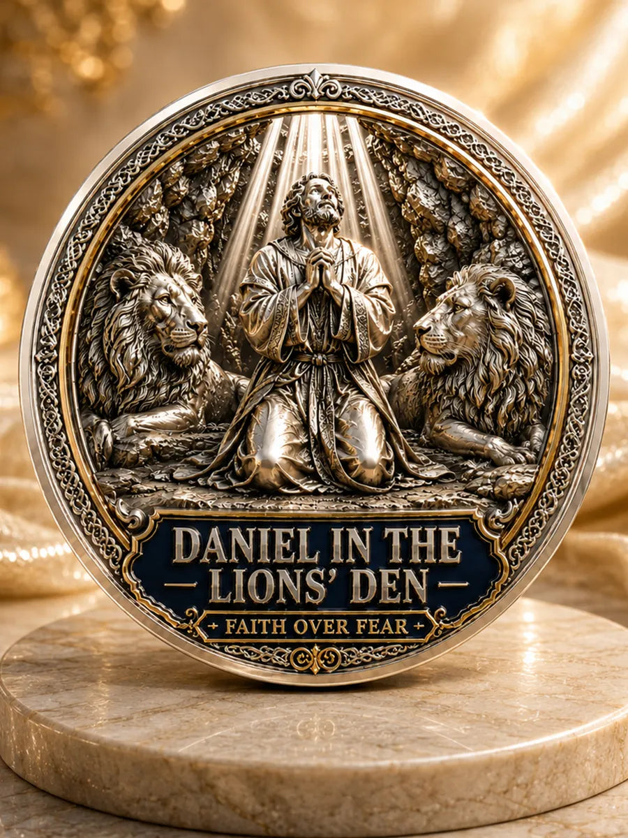 Daniel in the Lions’ Den Commemorative Metal Medal