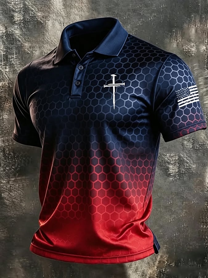 Men's Faith Print Casual Short-Sleeve T-Shirt