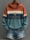 Women's Be Still And Know Psalm 46:10 Printed Sweatshirt