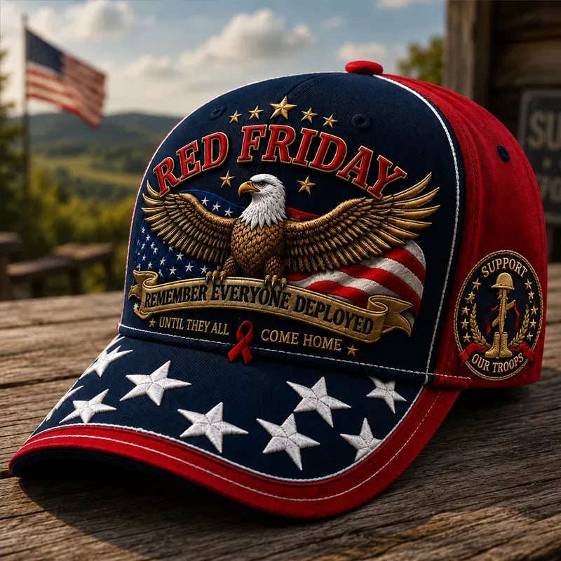 "Red Friday" Veteran Commemorative Casual Baseball Cap