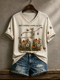 Women's Print Round Neck T-shirt