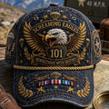 Vintage-style Veteran Print Casual Hat