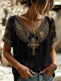 Women's Casual Print Short-Sleeve T-Shirt