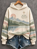 Women's Be Still And Know Psalm 46:10 Printed Sweatshirt