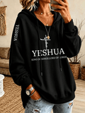 Women'S Faith-Print Hoodie
