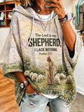 Women's Faith Print Hooded Sweatshirt