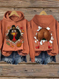 Women's Casual Printed Long-Sleeve Sweatshirt