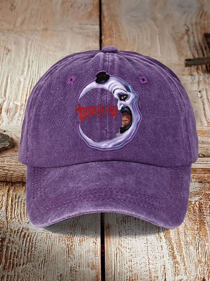 Unisex Halloween Horror Print Hat