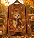 Women's Autumn Casual Animal Print Crewneck Sweatshirt