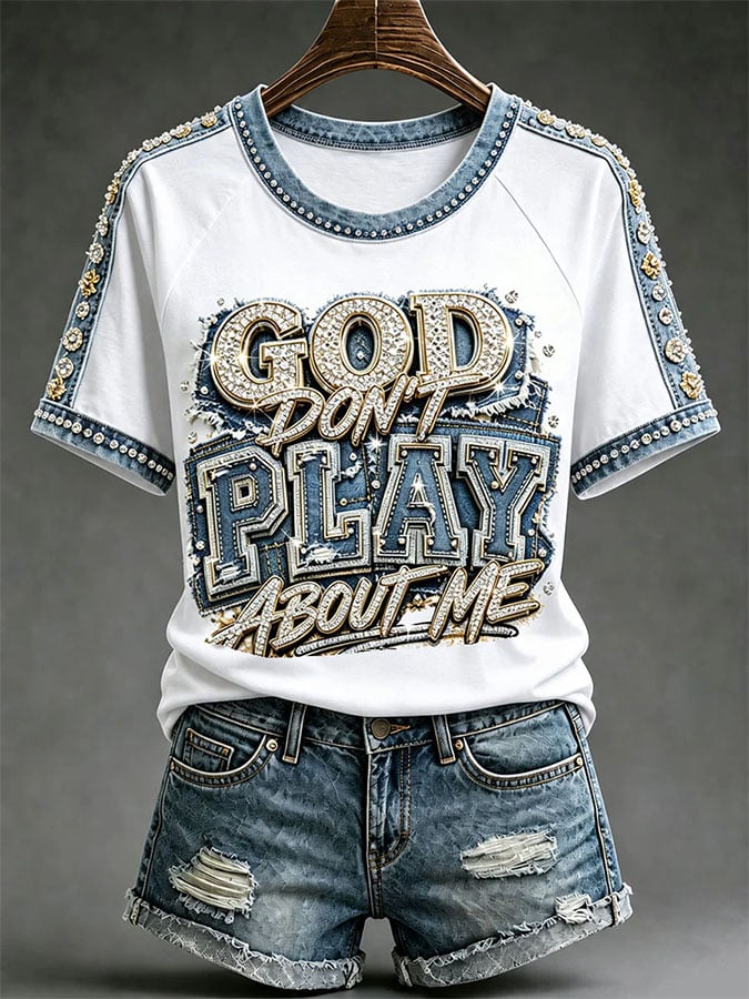Women's Casual Printed Short-Sleeve T-Shirt