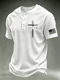 Men's Faith waffle knit Henley Shirt